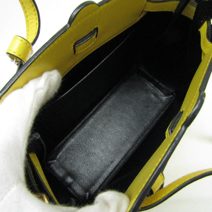 Loewe Lazo, Yellow, Leather, handbag