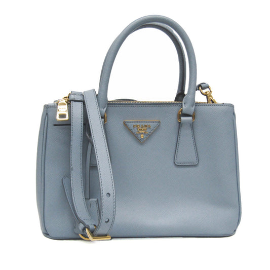 Prada Galleria, Blue, Leather, shoulder