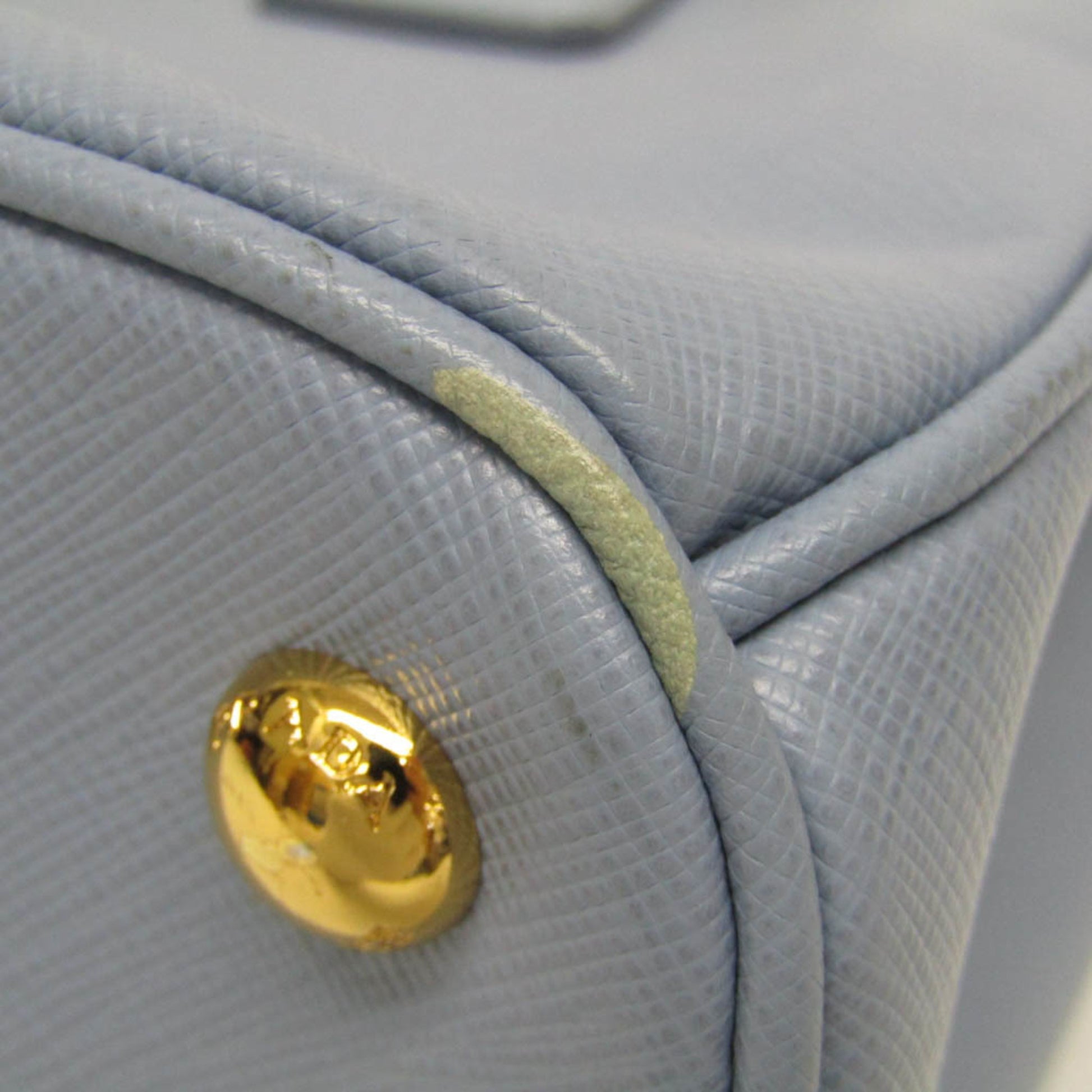 Prada Galleria, Blue, Leather, shoulder