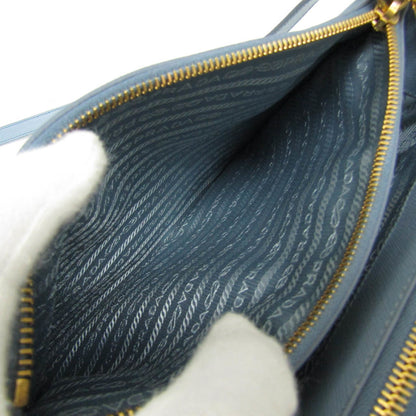 Prada Galleria, Blue, Leather, shoulder