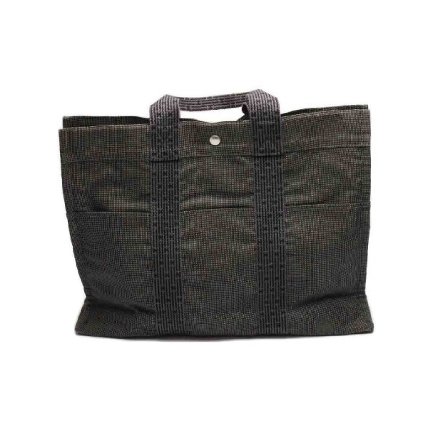 Hermès Herline, Grey, Canvas, tote