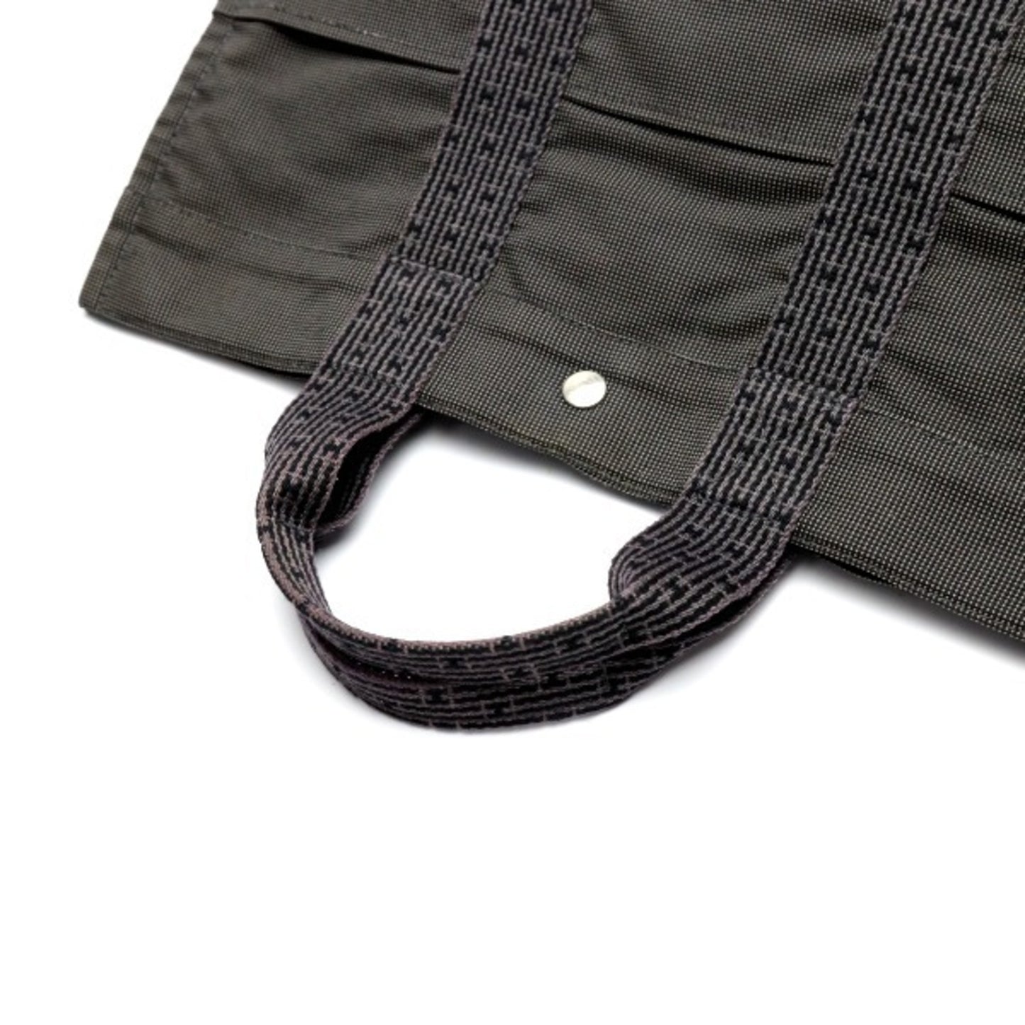 Hermès Herline, Grey, Canvas, tote