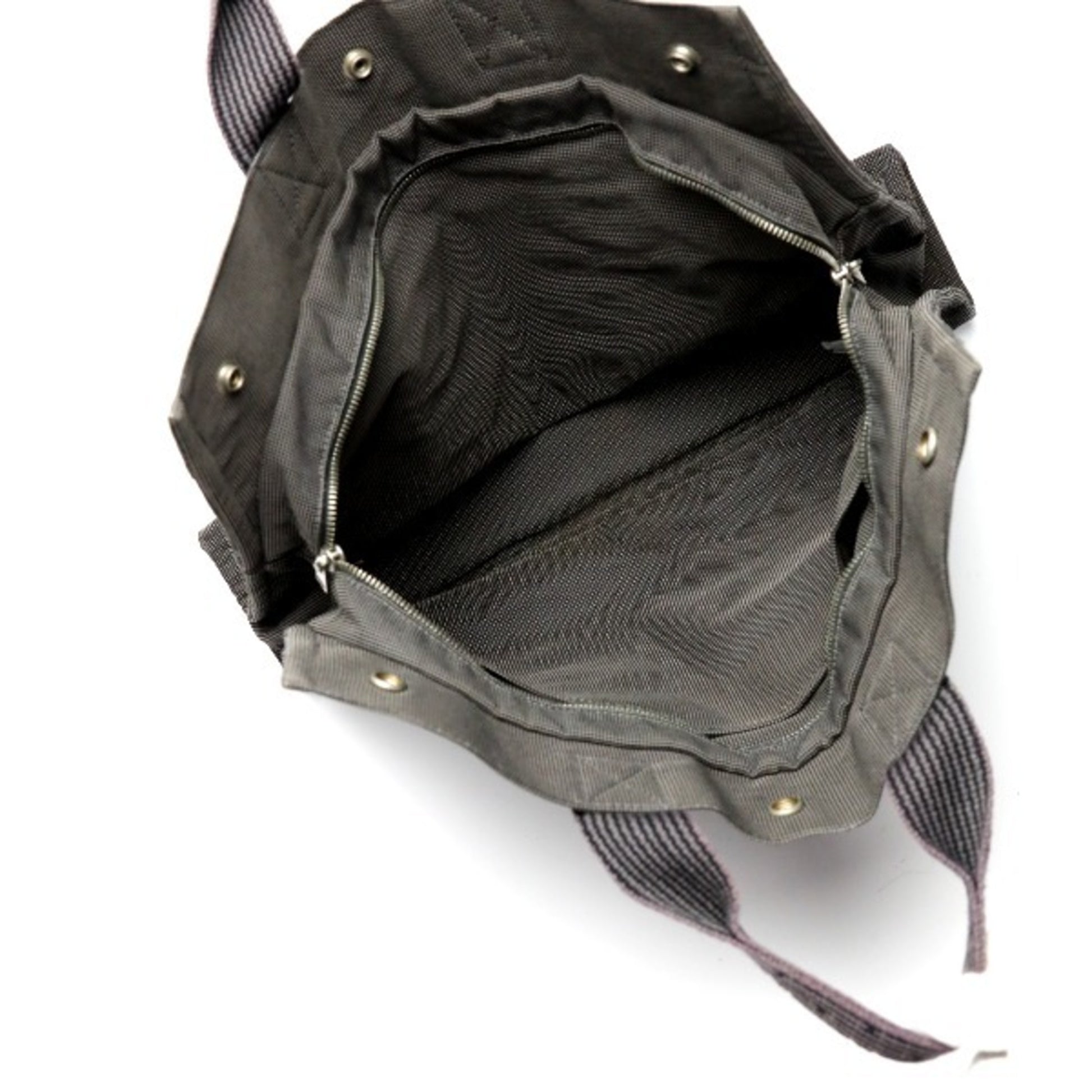 Hermès Herline, Grey, Canvas, tote