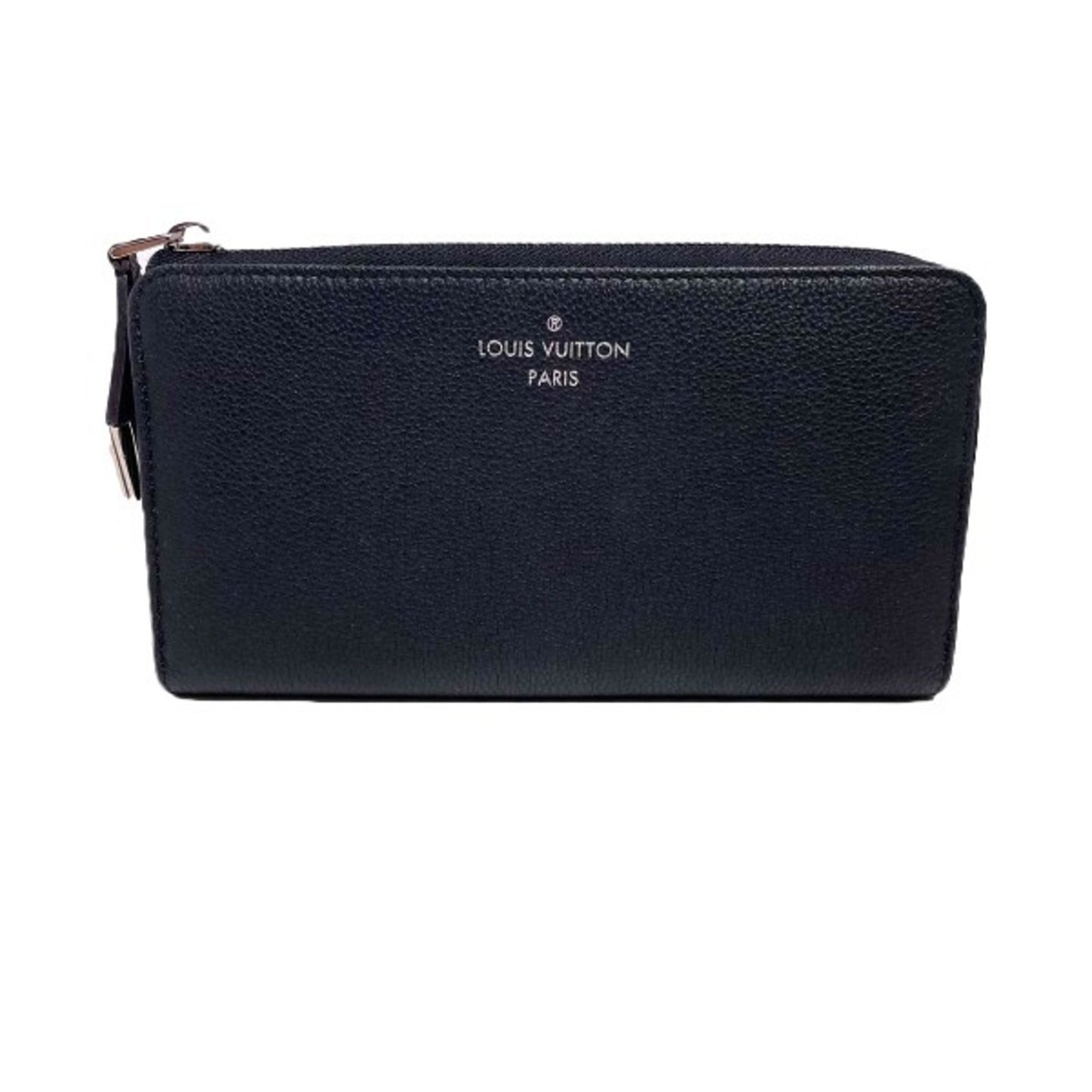 Louis Vuitton Comete, Black, Leather, wallet