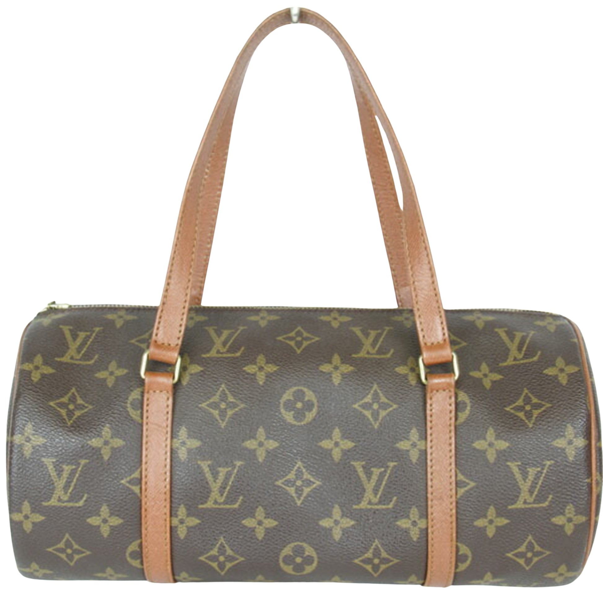 Louis Vuitton Papillon 30, Brown, Canvas, handbag