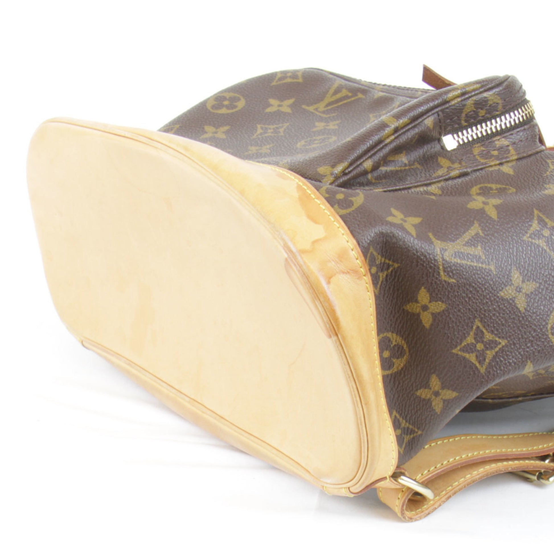 Louis Vuitton Montsouris, Brown, Canvas, backpack