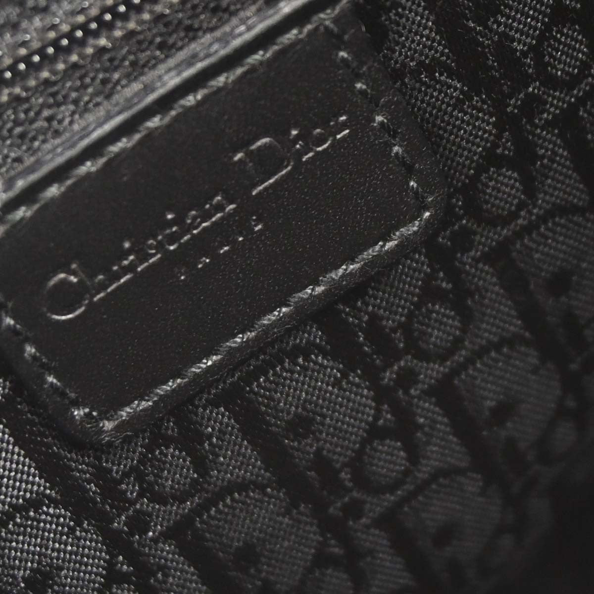 Christian Dior Vintage Street Chic Columbus Canvas, Black, Canvas, Shoulder Bag