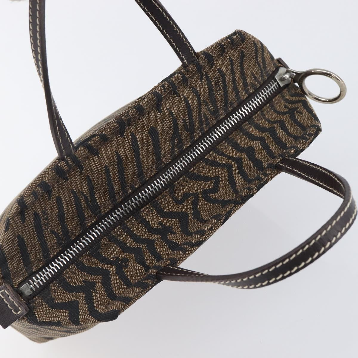 Fendi Handbag canvas, Brown, Canvas, Handbag