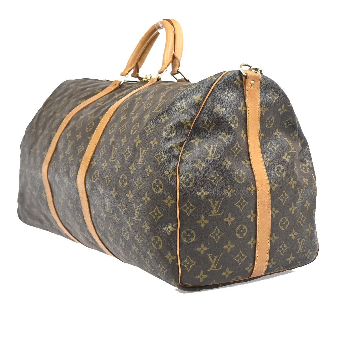 Louis Vuitton Keepall Bandoulière Monogram, Brown, Canvas, Travel Bag