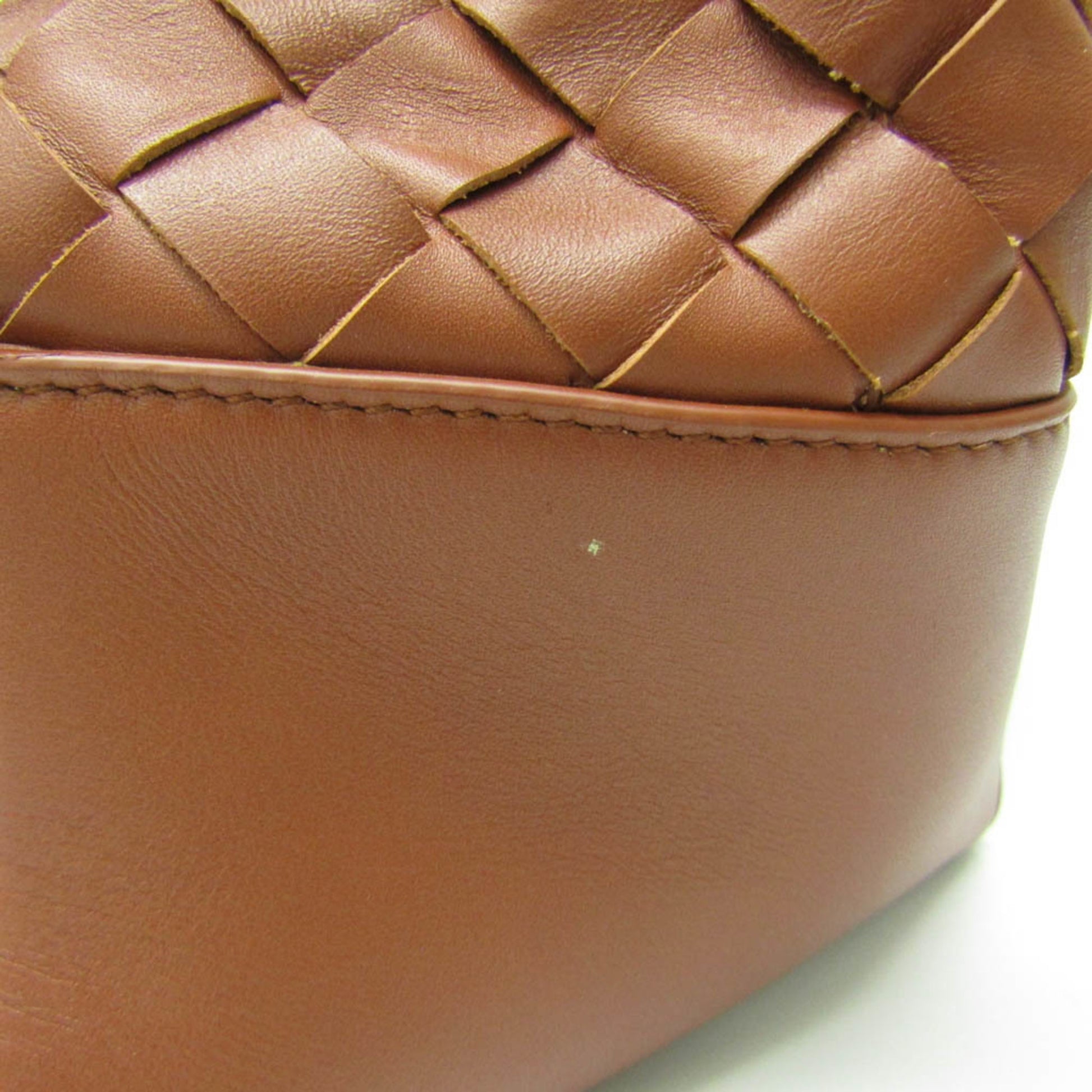 Bottega Veneta Intrecciato, Brown, Leather, tote