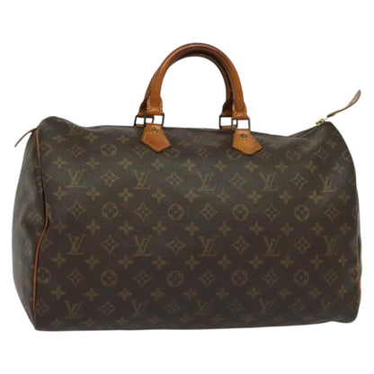 Louis Vuitton Speedy Handbag Monogram Canvas, BROWN, CANVAS, Handbag