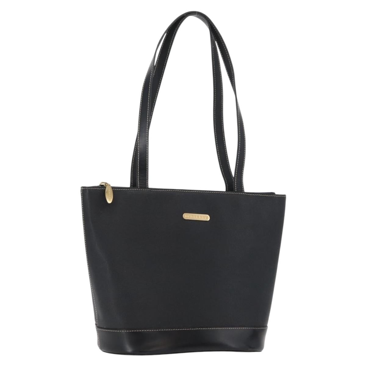 Burberry Vintage Leather, Black, Leather, Tote Bag