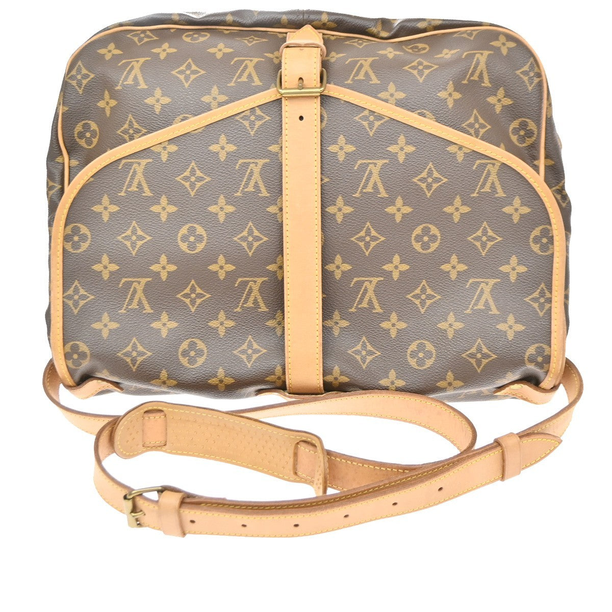 Louis Vuitton Saumur Monogram Canvas, Brown, Canvas, Shoulder Bag