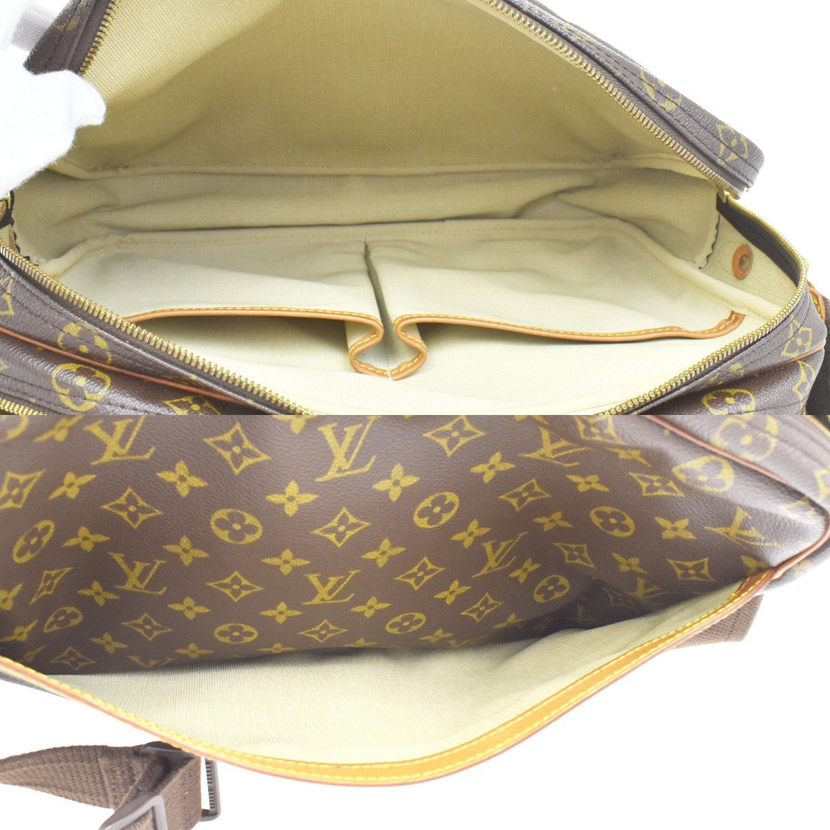 Louis Vuitton Reporter Monogram Canvas, Brown, Canvas, Shoulder Bag