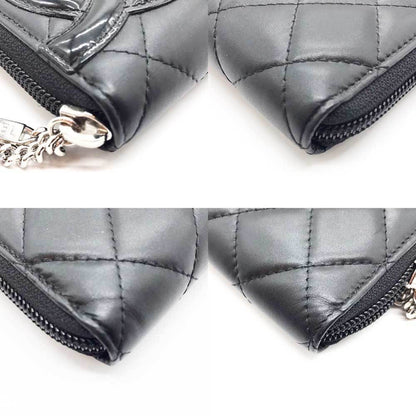 Chanel Cambon, Black, Leather, wallet