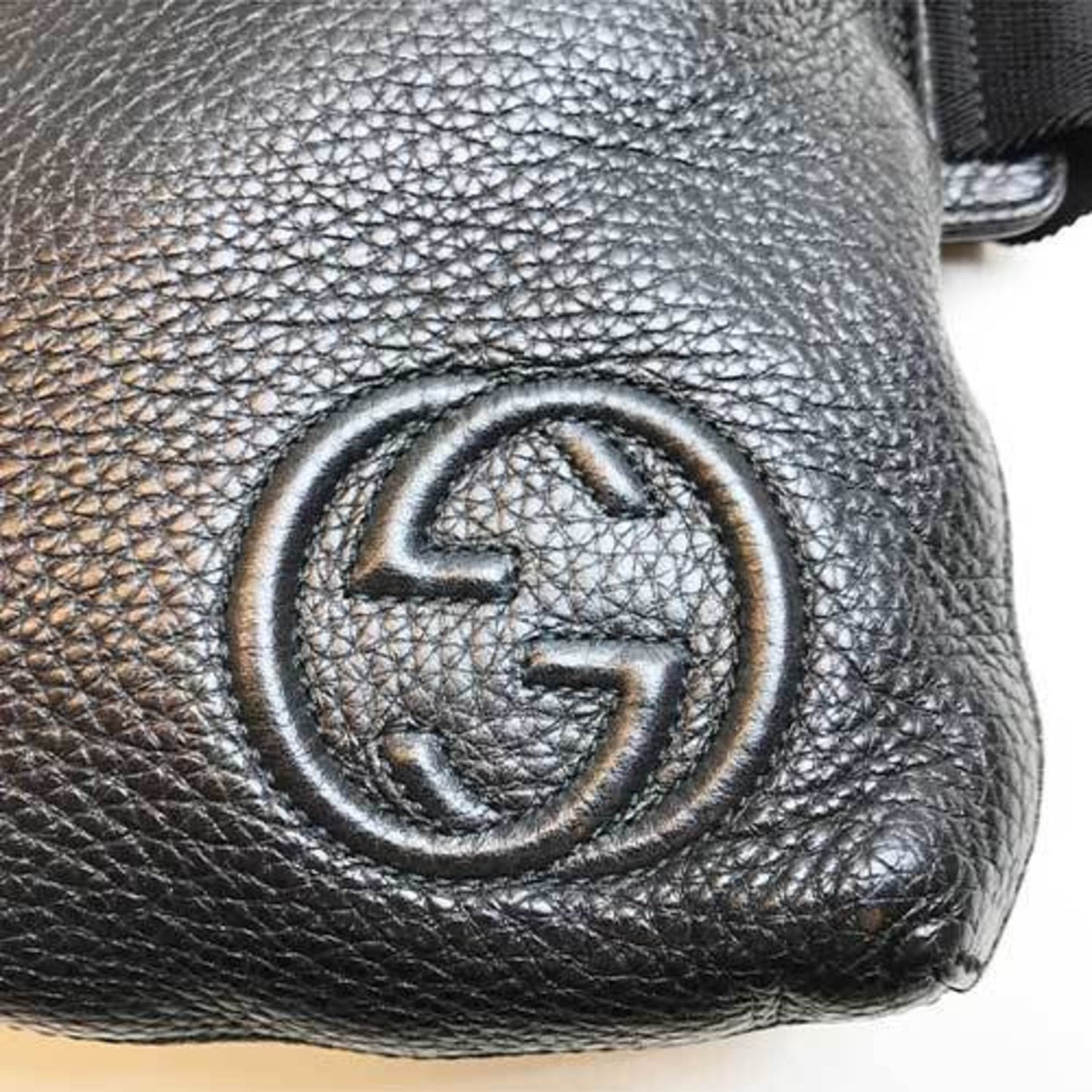 Gucci Soho, Black, Leather, shoulder