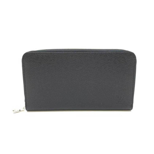 Louis Vuitton Zippy organizer, Black, Leather, wallet