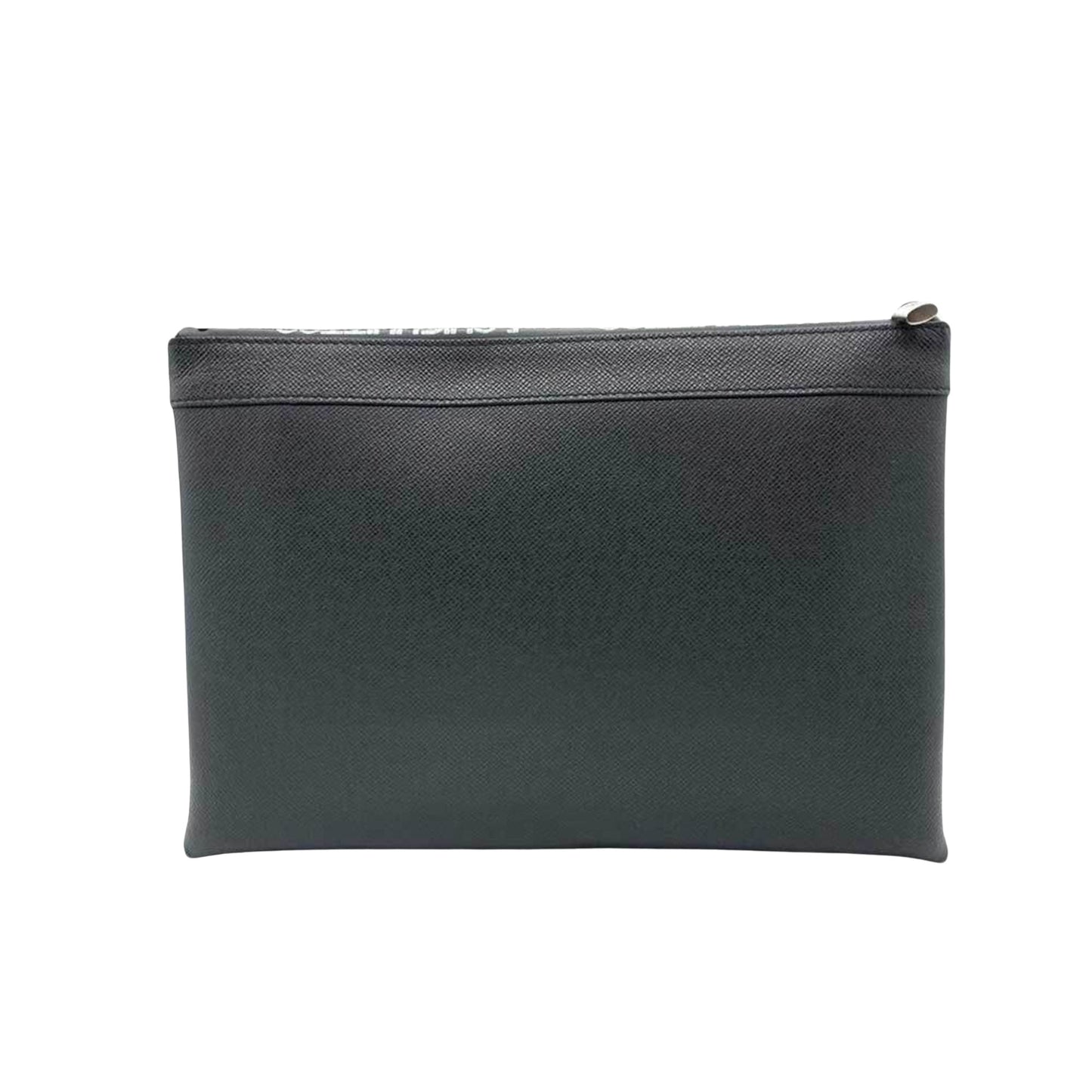 Louis Vuitton Apollo Pochette, Black, Leather, clutch