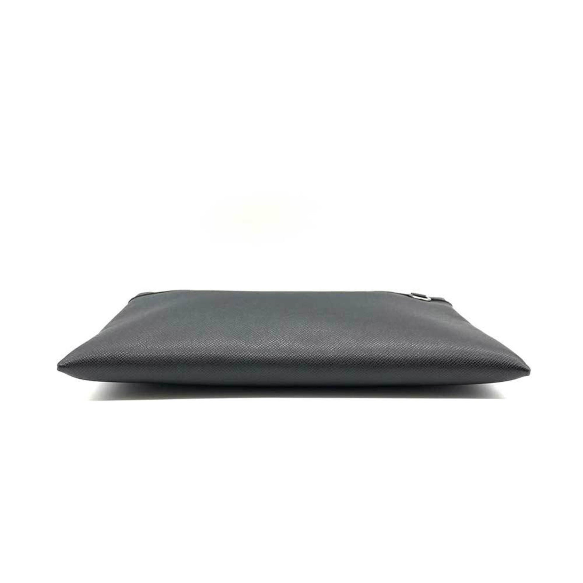 Louis Vuitton Apollo Pochette, Black, Leather, clutch