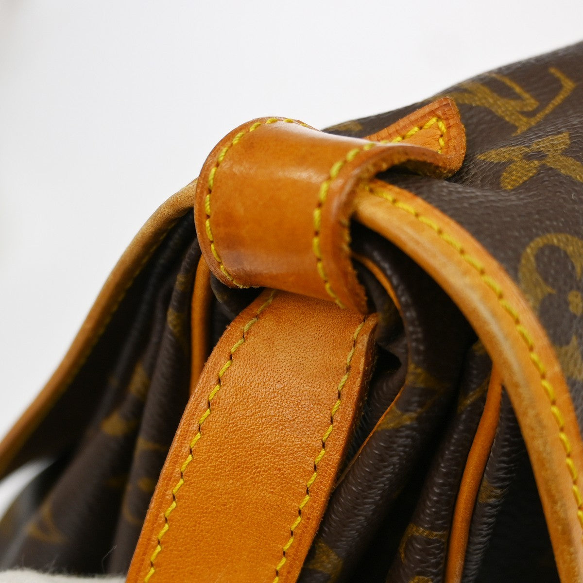 Louis Vuitton Saumur Monogram Canvas, Brown, Canvas, Shoulder Bag