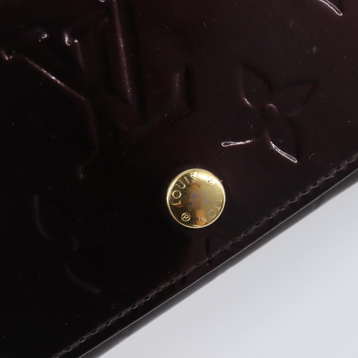 Louis Vuitton Elise Monogram Vernis, Burgundy, Patent Leather, Wallet