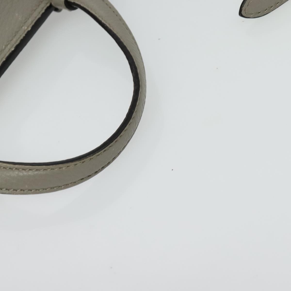 Gucci Bamboo Daily Top Handle Leather, Gray, Leather, Shoulder Bag