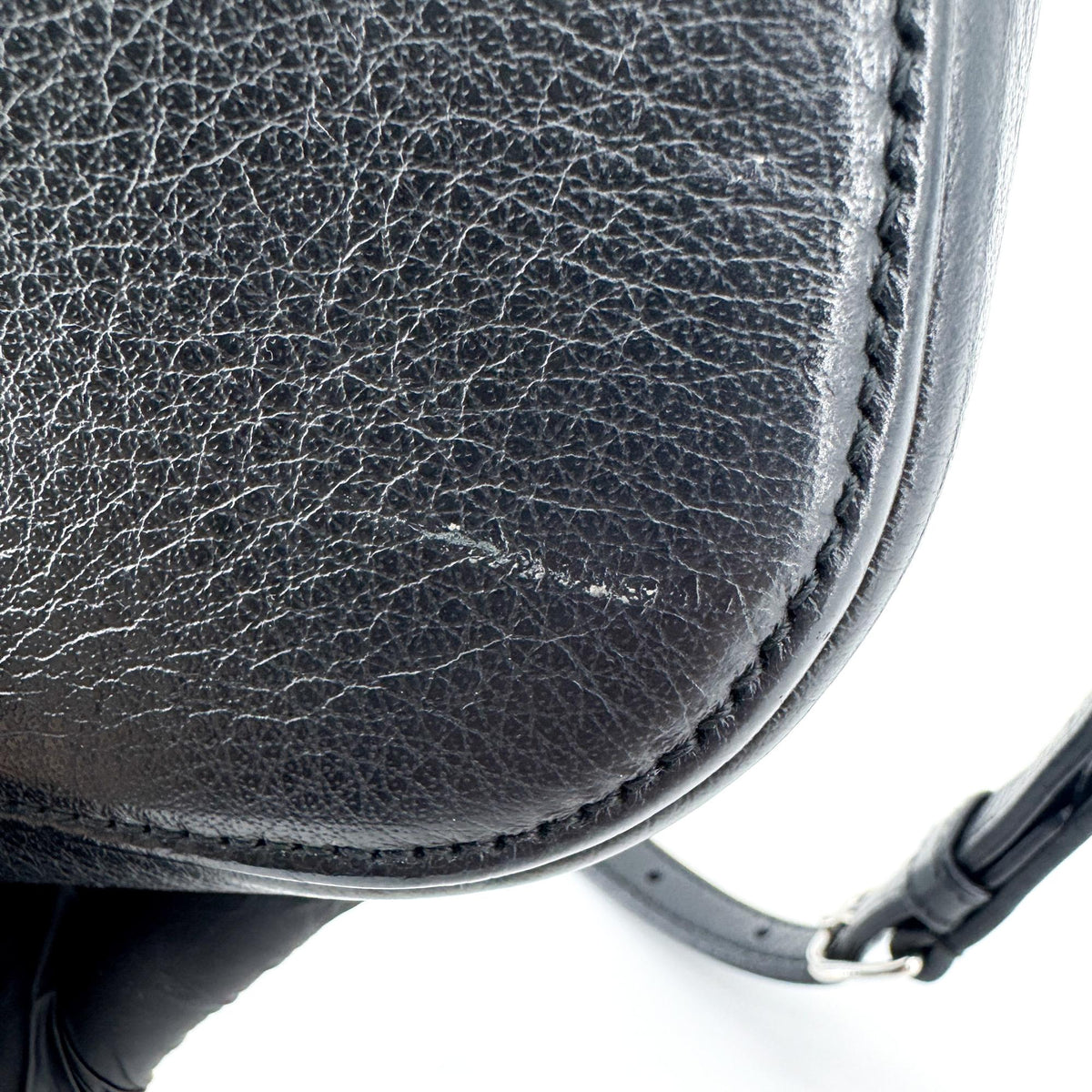 Balenciaga Everyday Camera Leather, Black, Leather, Handbag
