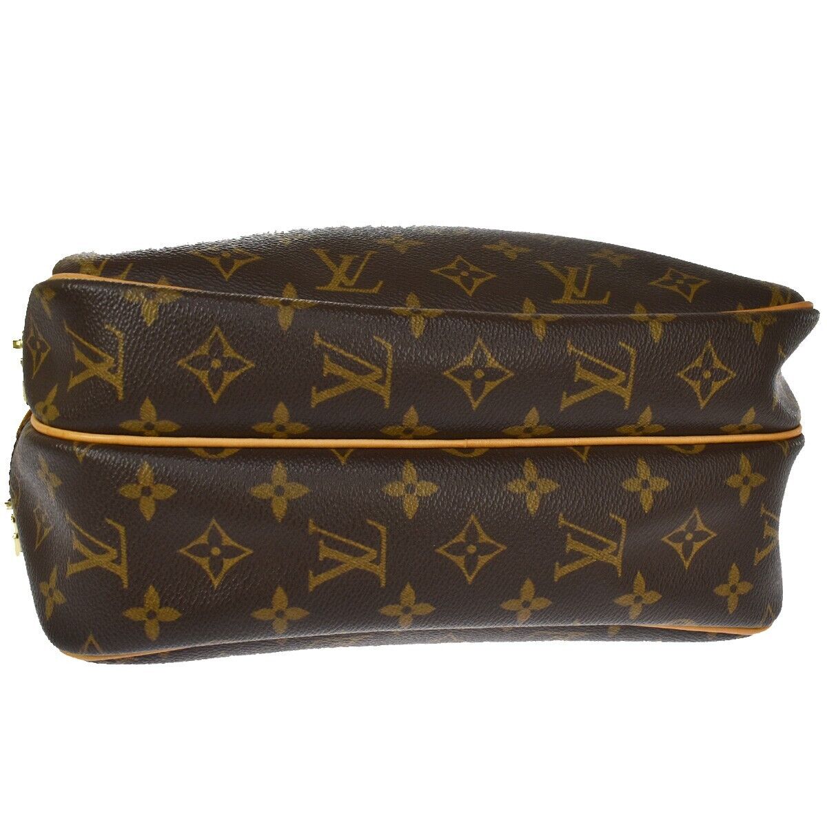 Louis Vuitton Reporter pm, Brown, Canvas, shoulder