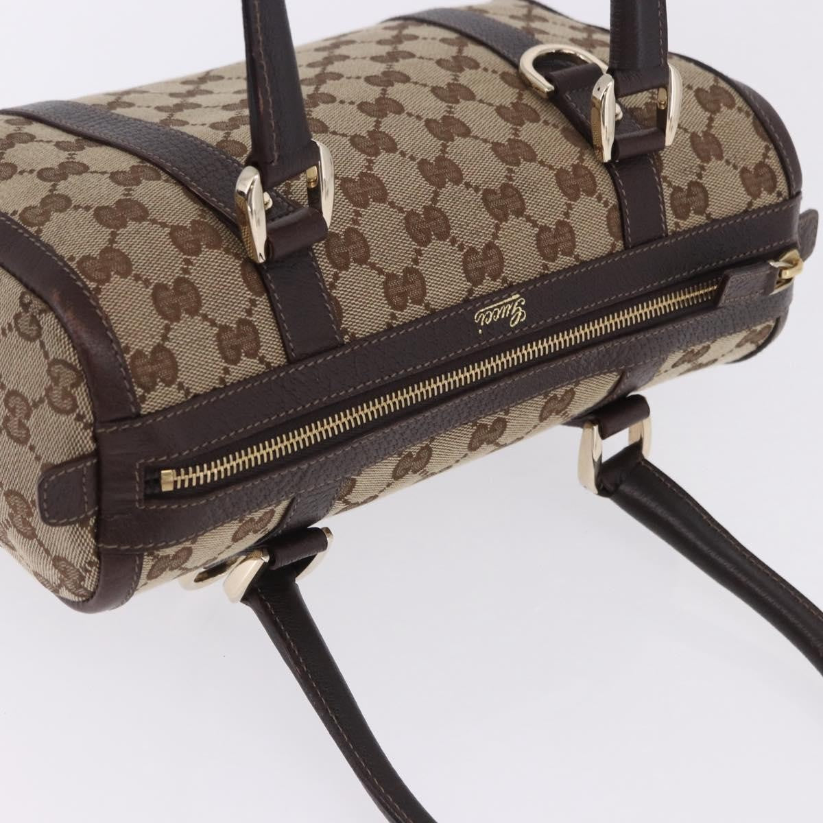 Gucci Abbey Boston Canvas, Beige, Canvas, Shoulder Bag
