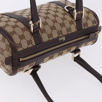 Gucci Abbey Boston Canvas, Beige, Canvas, Shoulder Bag