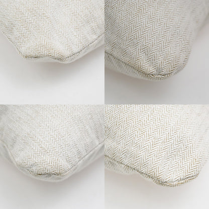 Hermes Aline Toile, Beige, Cotton, Handbag