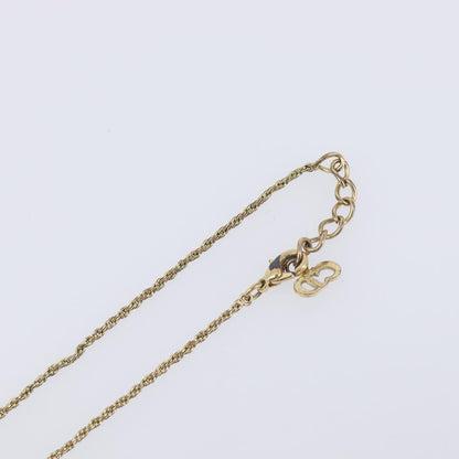 Christian Dior Vintage CD Pendant Metal, Gold, Metal, Necklace