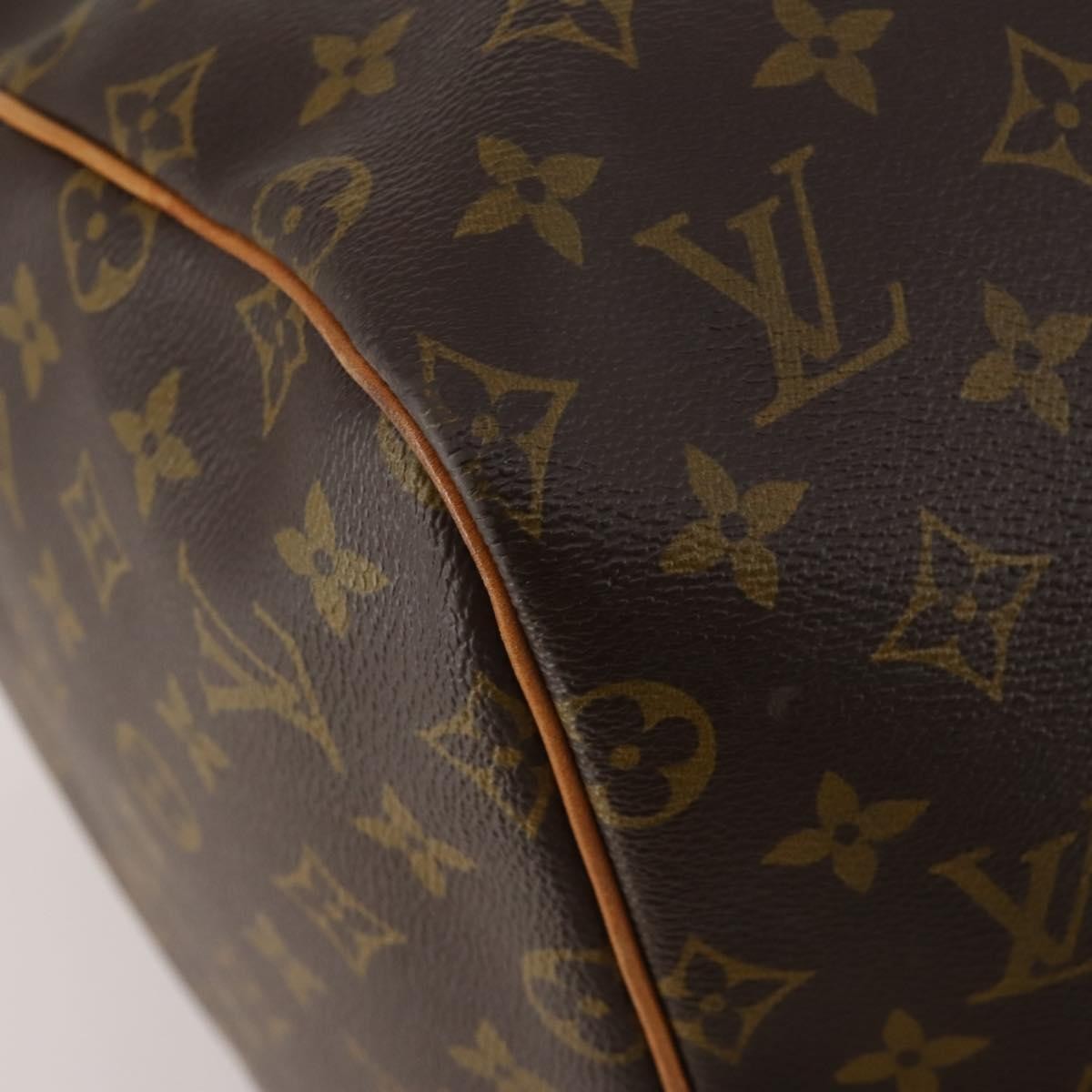 Louis Vuitton Keepall Monogram, Brown, Canvas, Travel Bag