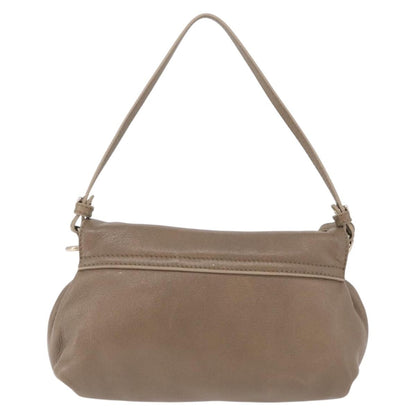 Chloe Lily Leather, Beige, Leather, Shoulder Bag
