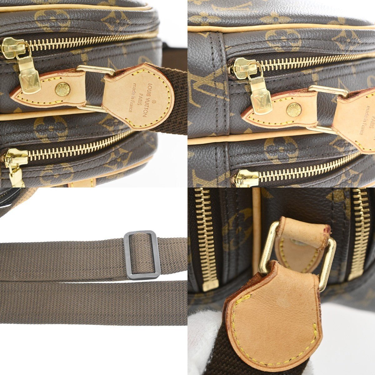Louis Vuitton Reporter Monogram Canvas, Brown, Canvas, Shoulder Bag