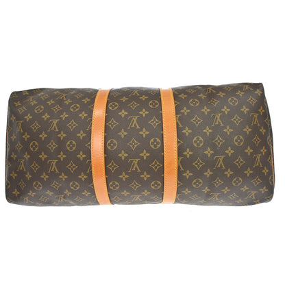 Louis Vuitton Keepall Monogram Canvas, Brown, Canvas, Travel Bag