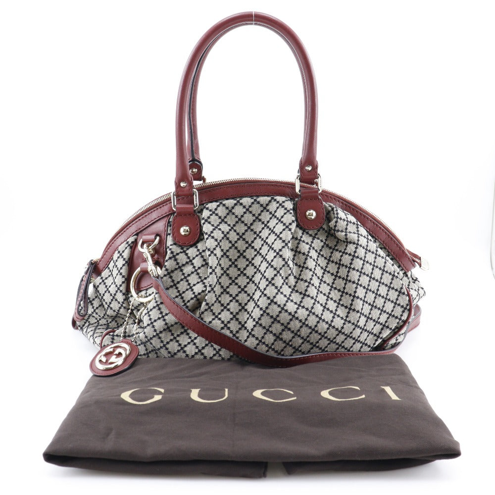 Gucci Sukey, Grey, Canvas, handbag