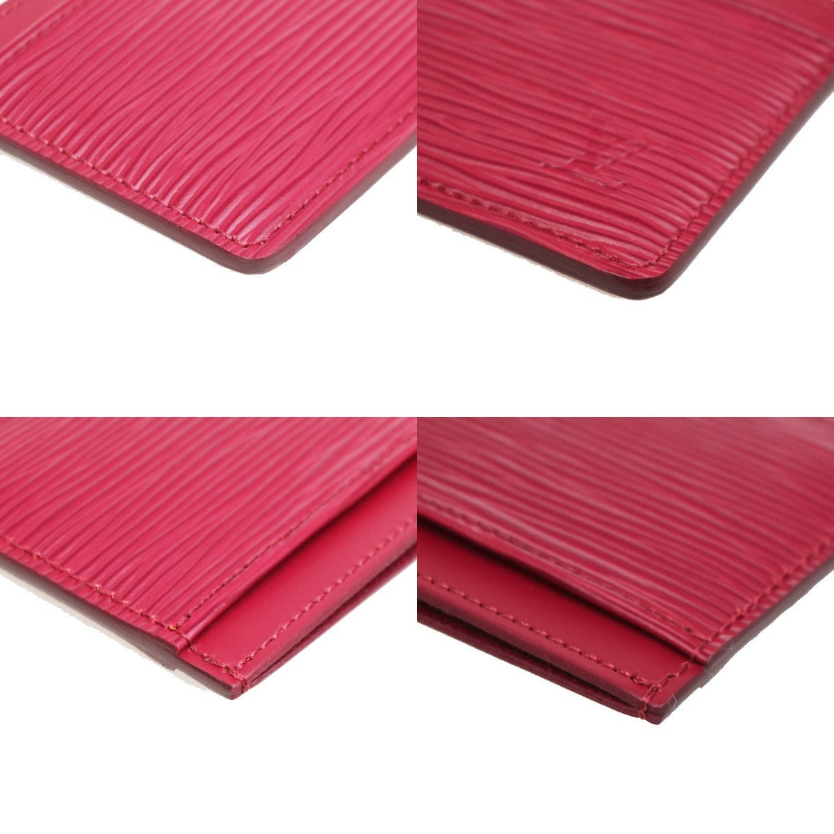 Louis Vuitton Porte Cartes Simple Card Holder Epi Leather, Red, Leather, Card Holder