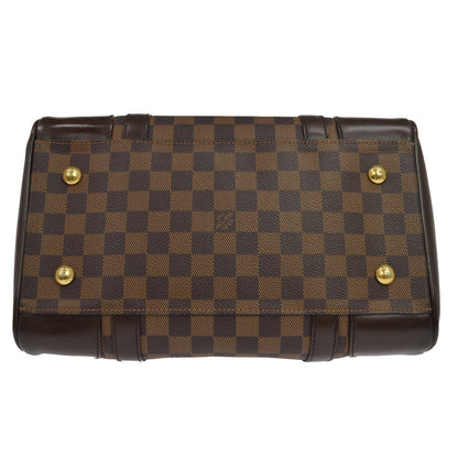 Louis Vuitton Berkeley Damier Ebene, Brown, Canvas, Handbag