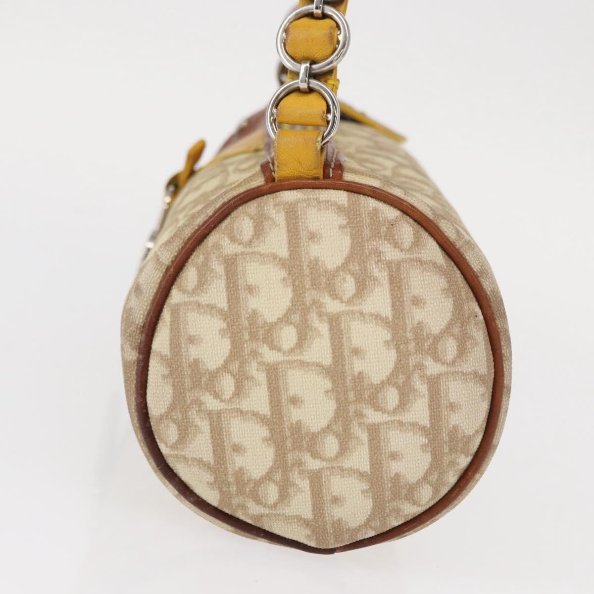 Christian Dior Vintage Trotter Romantique Diorissimo Coated Canvas, Beige, Canvas, Shoulder Bag