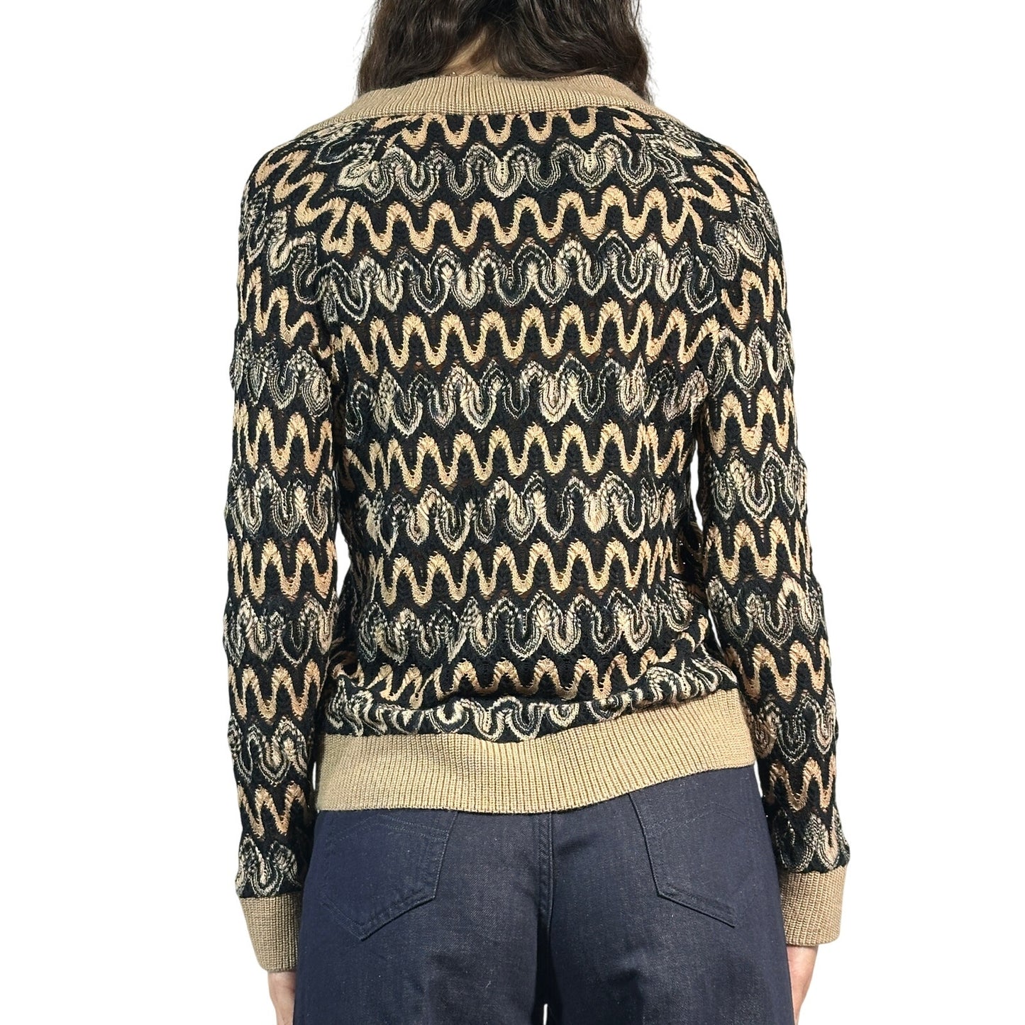 MISSONI Wave Zig Zag Wool Sweater