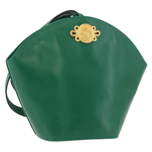 Salvatore Ferragamo Shoulder Bag Leather, Green, Leather, Shoulder Bag
