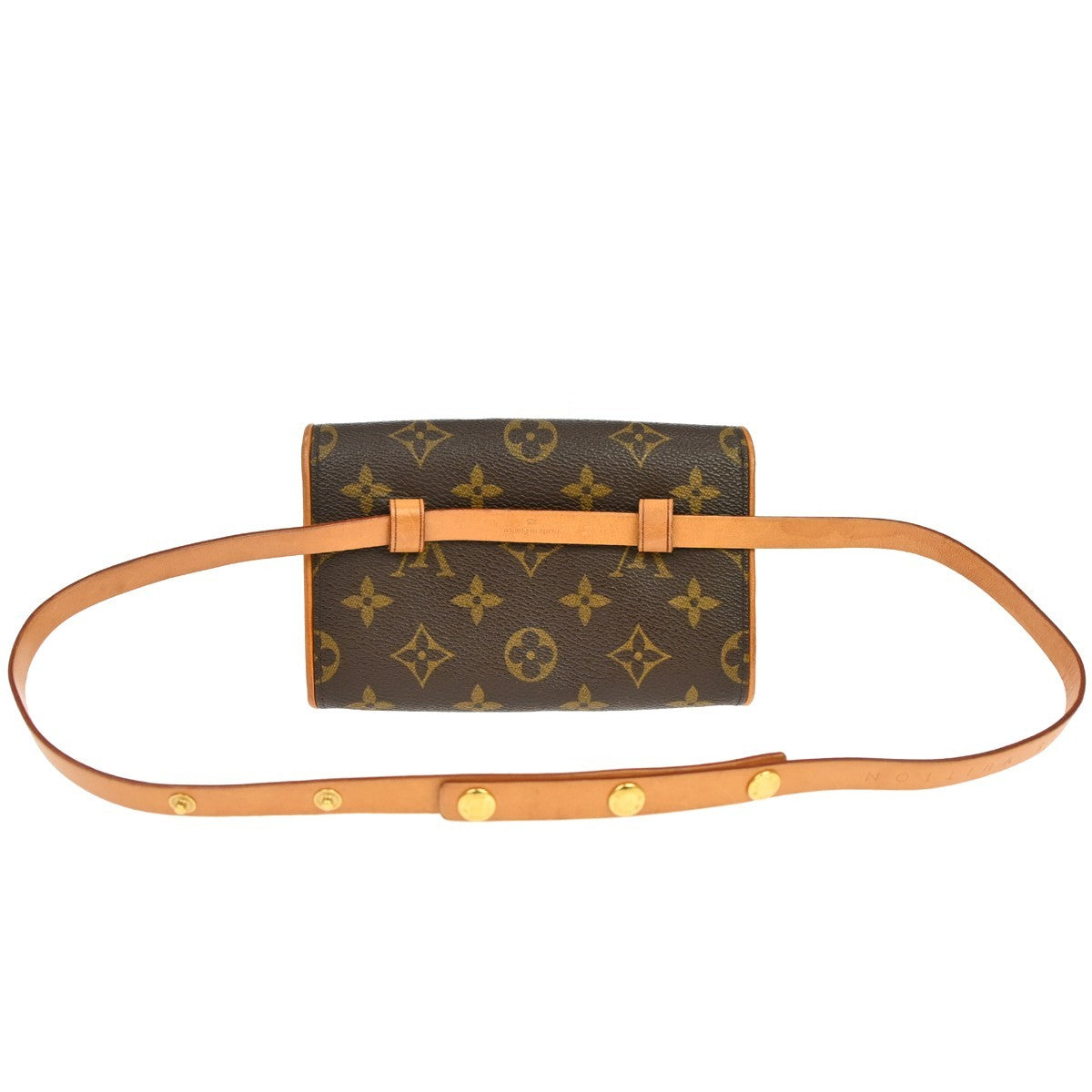 Louis Vuitton Florentine Monogram, Brown, Canvas, Clutch