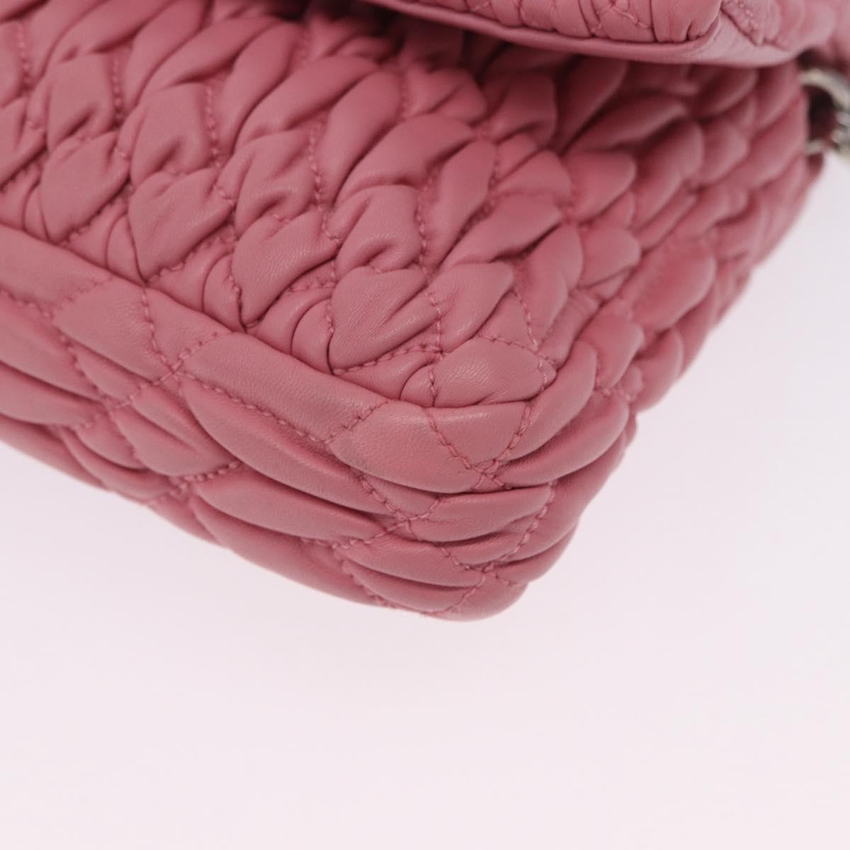 Miu Miu Crystal Clutch Matelasse Leather, Pink, Leather, Handbag