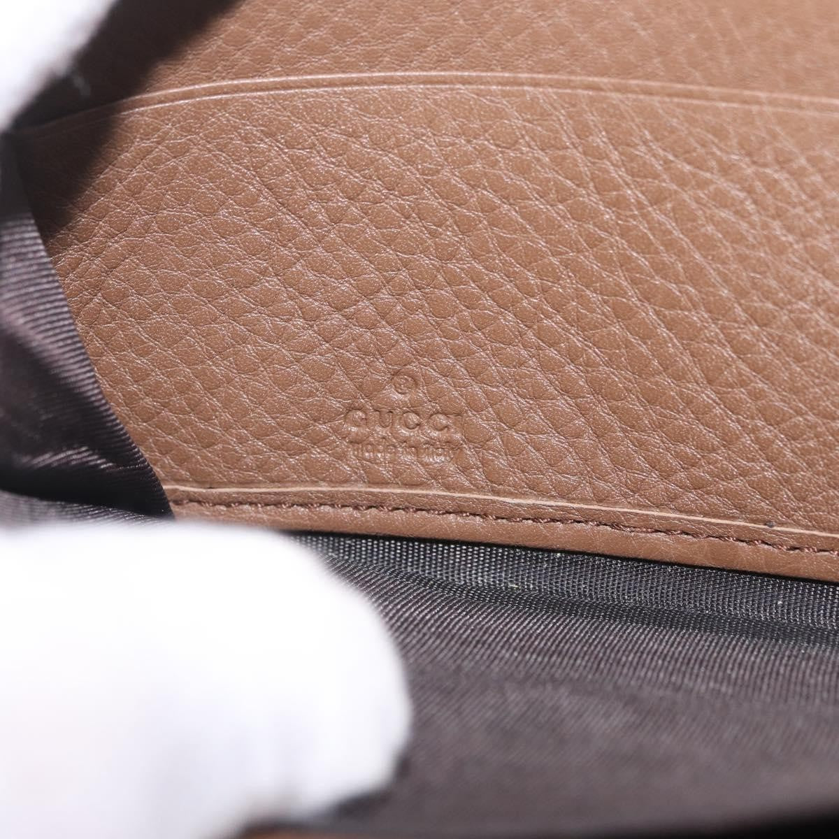Gucci Soho Double Zip Around Leather, Brown, Leather, Wallet