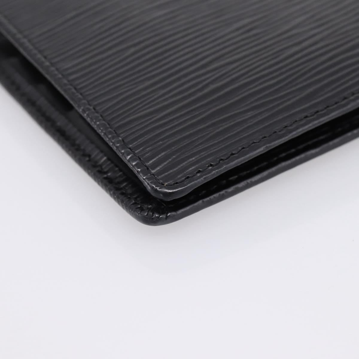 Louis Vuitton Marco Epi Leather, Black, Leather, Wallet