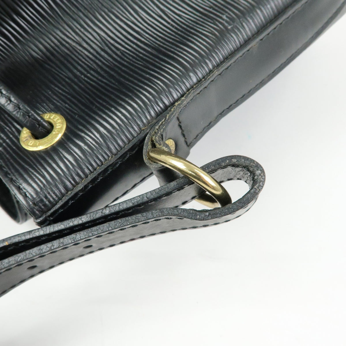 Louis Vuitton Petit Noe Epi Leather, Black, Leather, Handbag