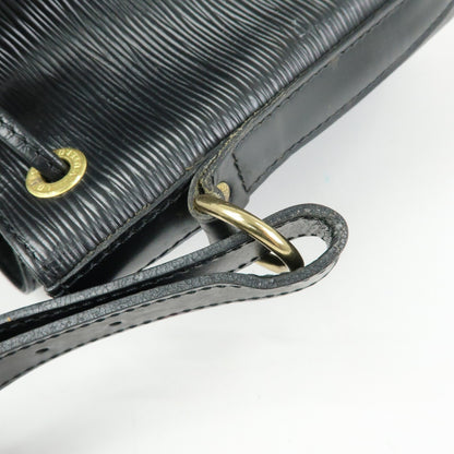 Louis Vuitton Petit Noe Epi Leather, Black, Leather, Handbag