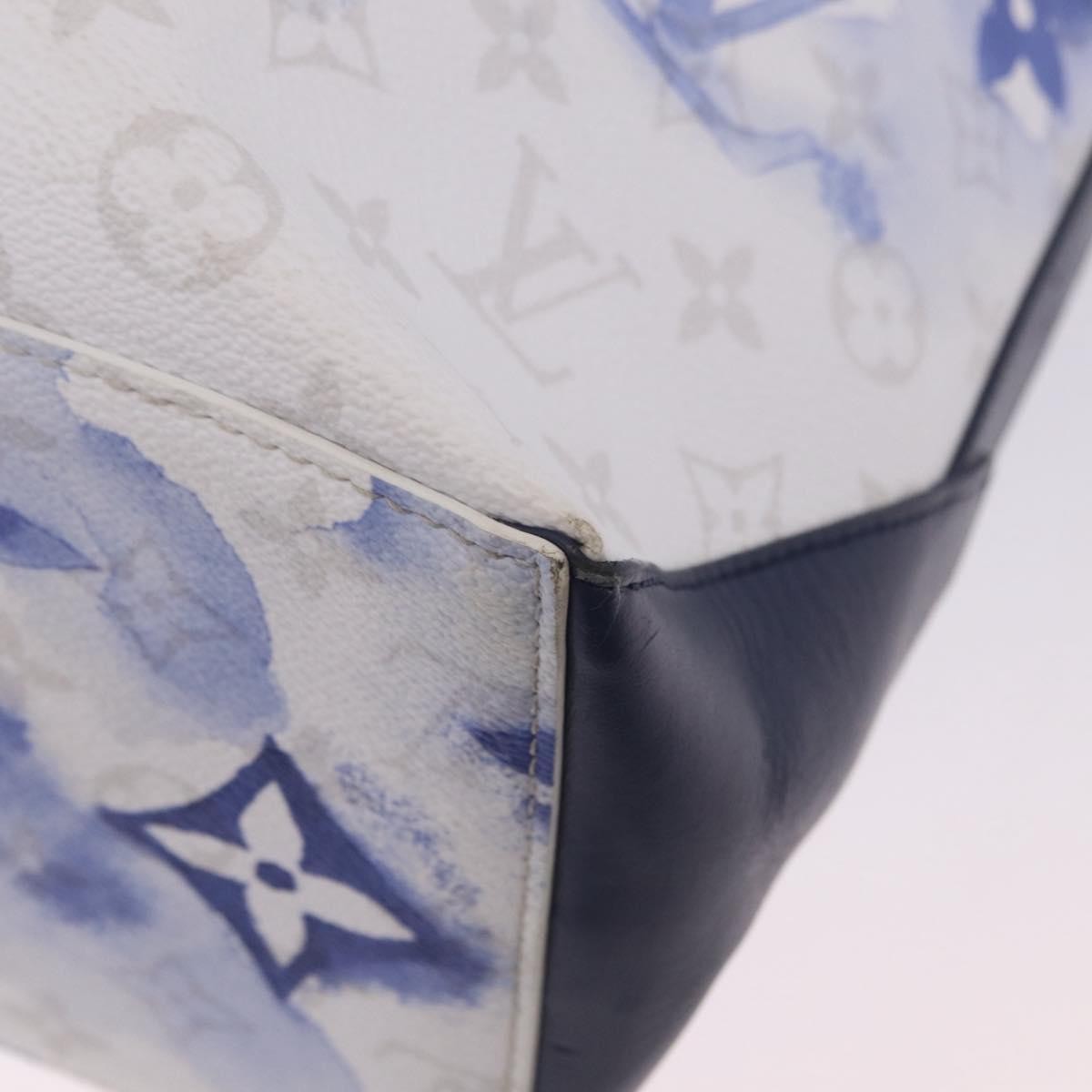 Louis Vuitton New Limited Edition Monogram Watercolor Canvas, Blue, Canvas, Tote Bag