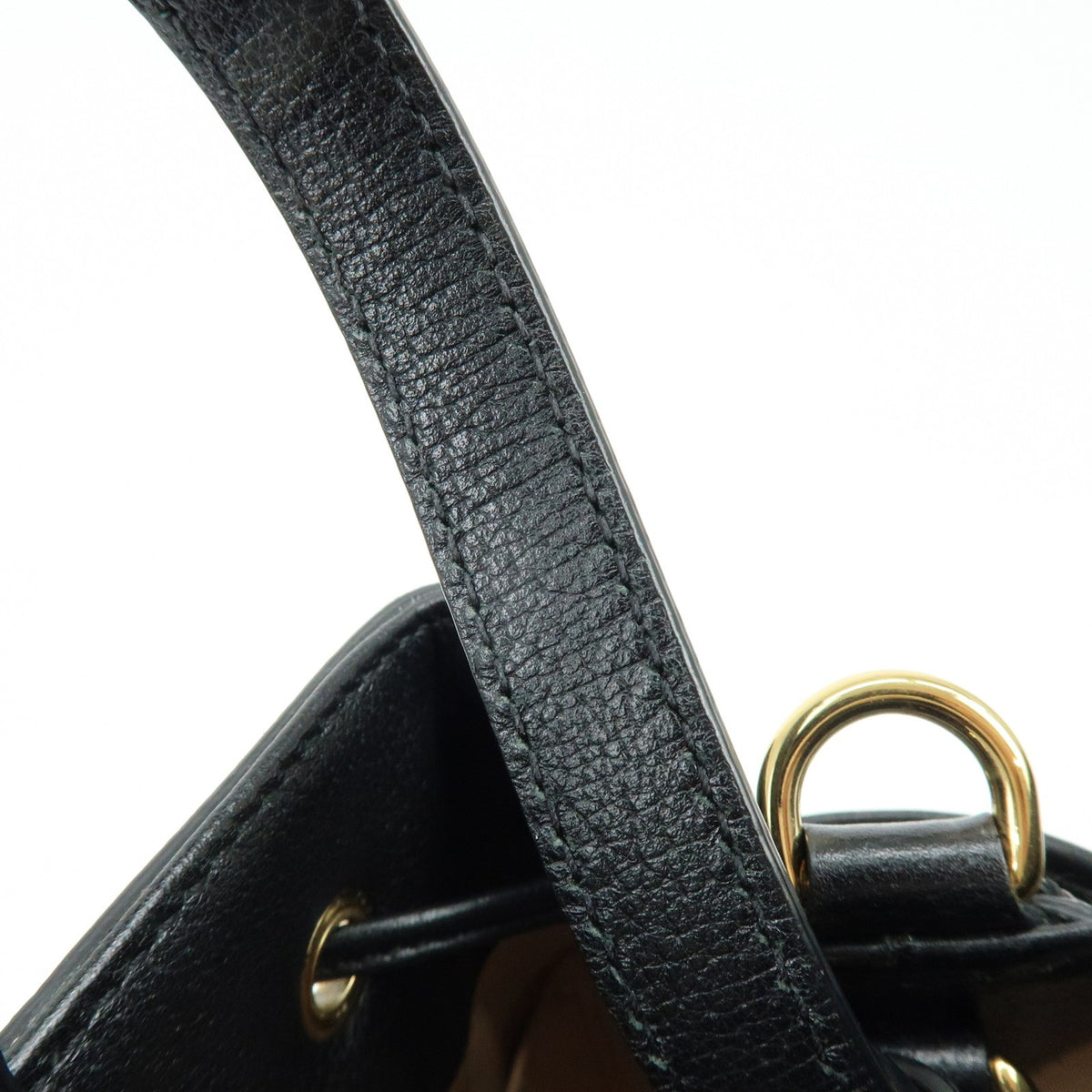 Gucci Ophidia Bucket Leather, Black, Leather, Handbag